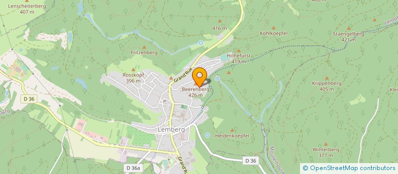 localisation de l'entreprise CLUB VOSGIEN CHALET DU HELOCH à LEMBERG