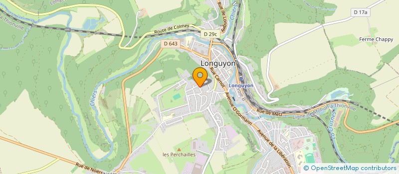 localisation de l'entreprise CLUB VOSGIEN DE LA VALLEE DE LA CHIERS  LONGUYON