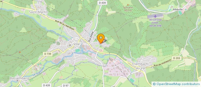 localisation de l'entreprise CLUB VOSGIEN DE VILLE ET SES VALLEES à VILLE