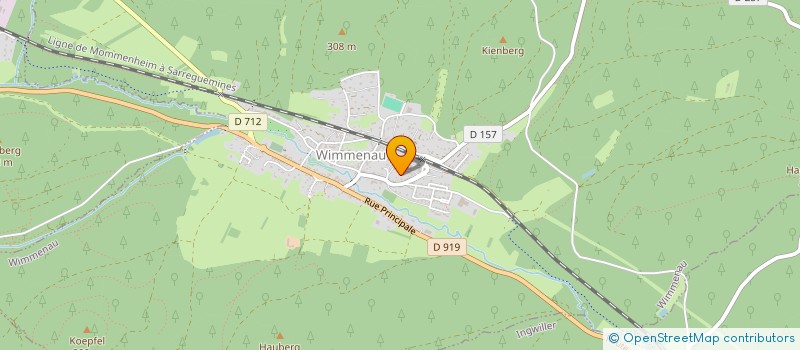 localisation de l'entreprise CLUB VOSGIEN DE WINGEN SUR MODER  WINGEN-SUR-MODER