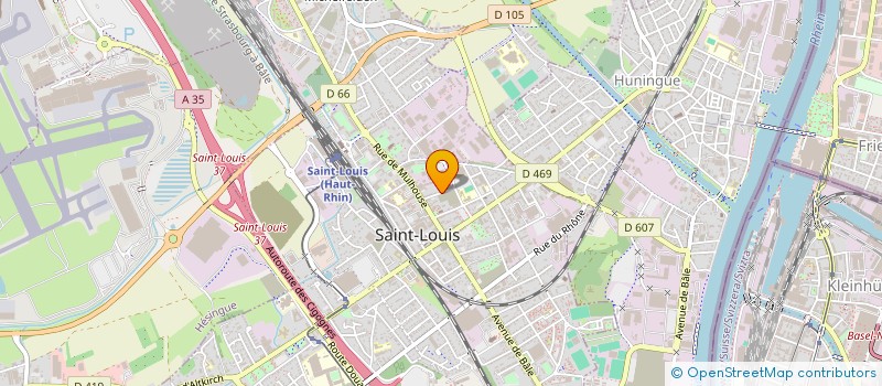 localisation de l'entreprise CLUB VOSGIEN DES TROIS FRONTIERES à SAINT-LOUIS