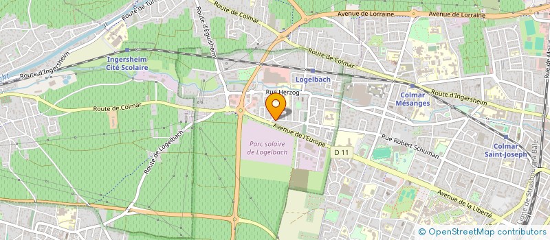 localisation de l'entreprise CLUB VOSGIEN - SECTION DE COLMAR  WINTZENHEIM