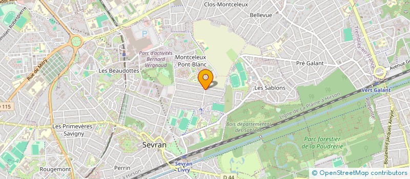 localisation de l'entreprise CLUB VOVINAM VIET VO DAO LIVRY GARGAN à SEVRAN