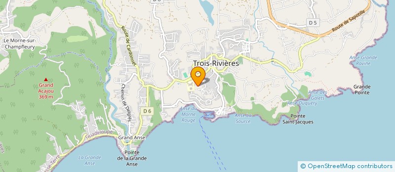 localisation de l'entreprise CLUB VOYAGES GUADELOUPE à TROIS-RIVIERES