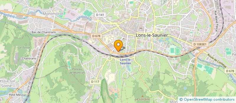 localisation de l'entreprise CLUB - VTT CONLIEGE à LONS-LE-SAUNIER