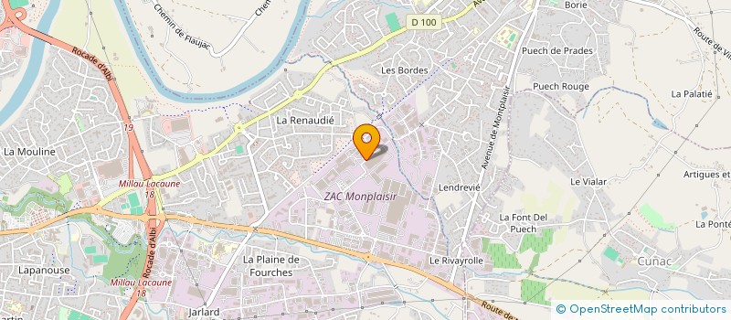 localisation de l'entreprise CLUB XV  ALBI