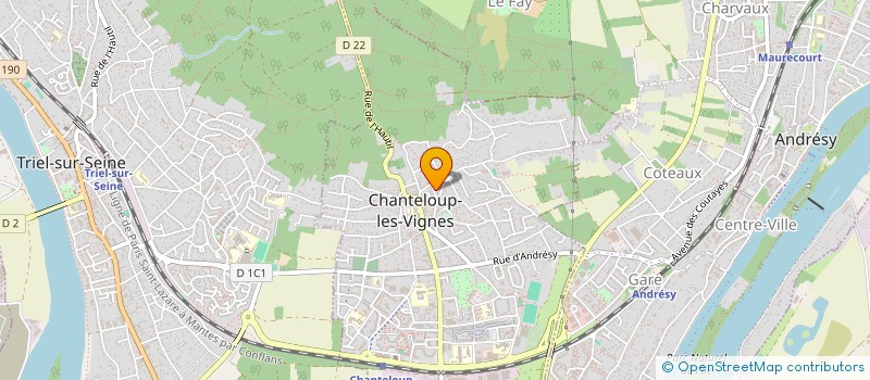 localisation de l'entreprise CLUB XXI (CXXI) à CHANTELOUP-LES-VIGNES