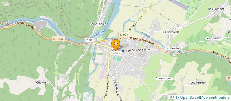 localisation de l'entreprise CLUB YENNE BADMINTON  YENNE