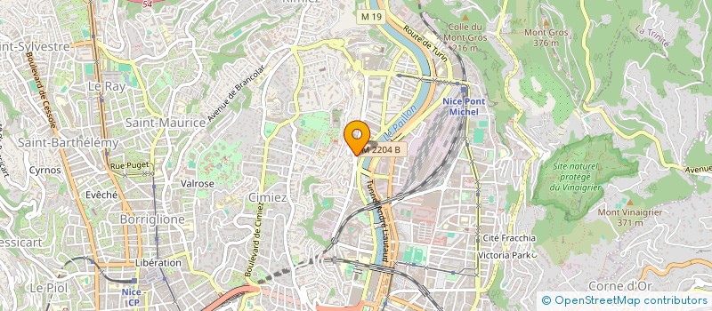 localisation de l'entreprise CLUBDESCELIBATAIRES.COM à NICE