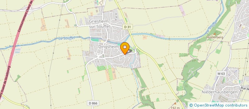 localisation de l'entreprise CLUBHOUSE STRASBOURG  DINGSHEIM