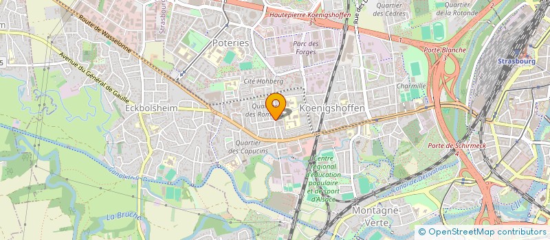 localisation de l'entreprise CLUBS SPORTIFS CITOYENS à STRASBOURG