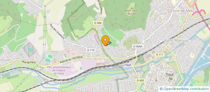 localisation de l'entreprise CLUBTPE LORRAINE  TOUL