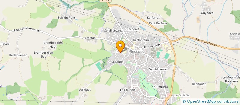 localisation de l'entreprise CLUC  PLESCOP