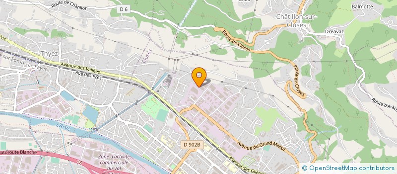 localisation de l'entreprise CLUFIX à CLUSES