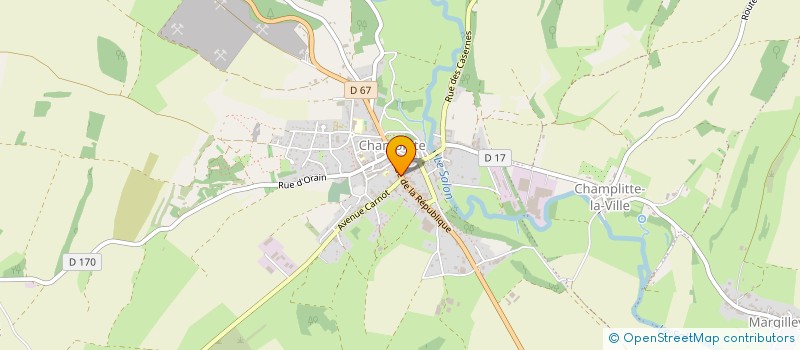 localisation de l'entreprise CLUJ-NAPOCA à CHAMPLITTE