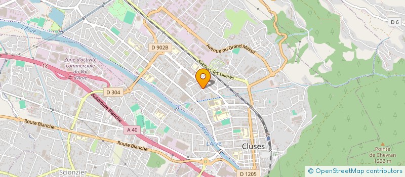 localisation de l'entreprise CLUSE  CLUSES