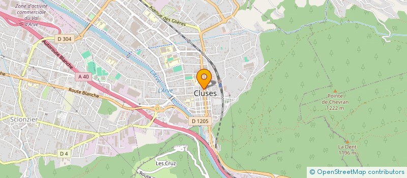 localisation de l'entreprise CLUSES ARVE ET MONTAGNES TOURISME CAMT à CLUSES