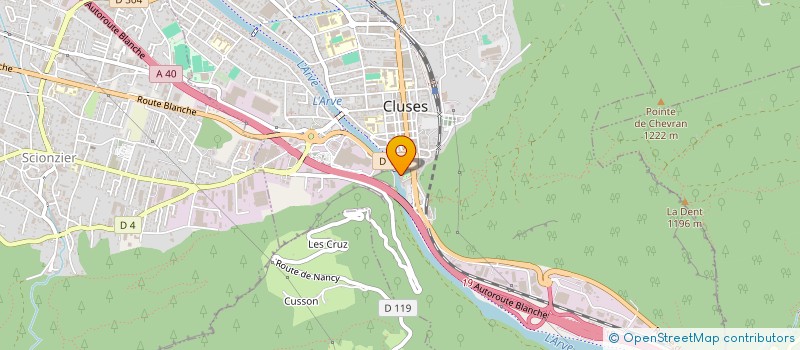 localisation de l'entreprise CLUSES ARVE & MONTAGNES TOURISME  CLUSES