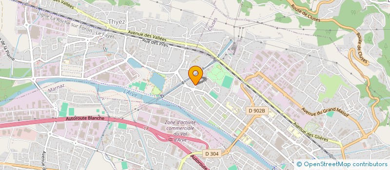 localisation de l'entreprise CLUSES TWIRLING  CLUSES