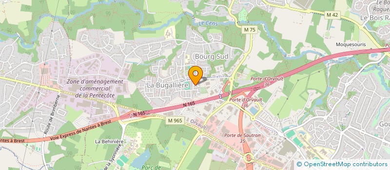 localisation de l'entreprise CLUSTER à ORVAULT