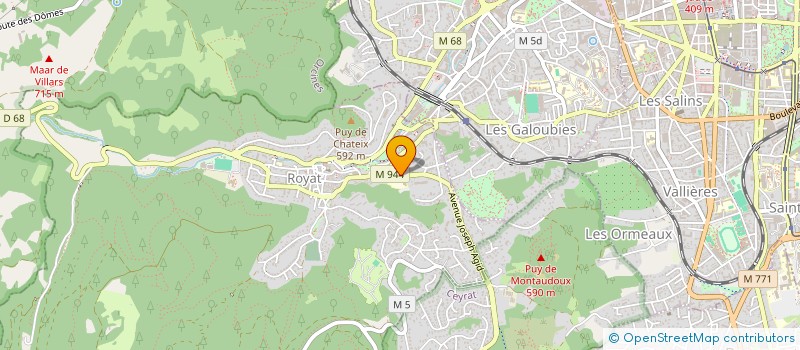 localisation de l'entreprise CLUSTER AUVERGNE-RHONE-ALPES THERMALE INNOVATION DIT INNOVATHERM  ROYAT