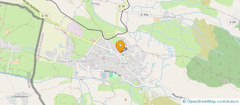 localisation de l'entreprise CLUSTER LE SOLEIL DES PYRENEES  OSSEJA