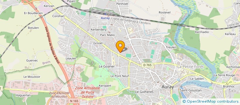 localisation de l'entreprise CLUSTER SWING à AURAY