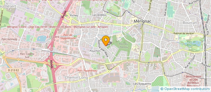 localisation de l'entreprise CLUT  MERIGNAC