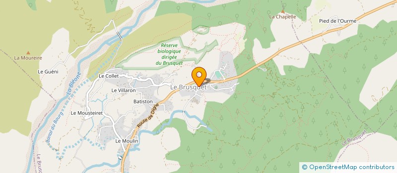 localisation de l'entreprise CLUZE à LE BRUSQUET