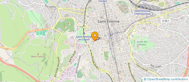 localisation de l'entreprise CLUZEL  SAINT-ETIENNE