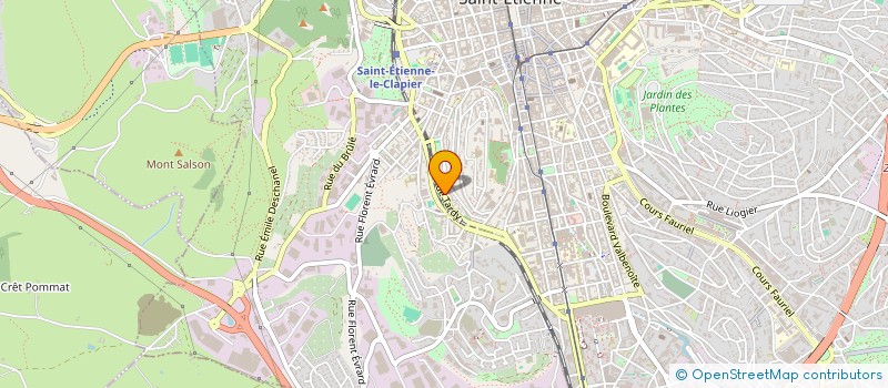 localisation de l'entreprise CLUZEL  SAINT-ETIENNE