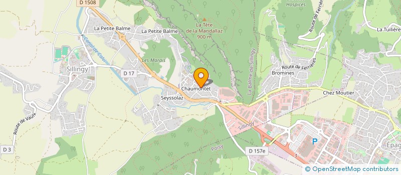 localisation de l'entreprise CLUZEL JACQUET  SILLINGY