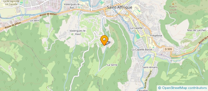 localisation de l'entreprise CLUZEL NETTOYAGE  SAINT-AFFRIQUE