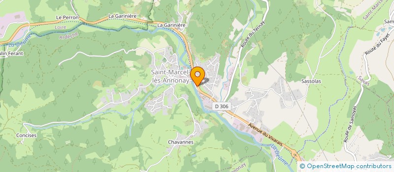localisation de l'entreprise CLUZEL PEYRARD à SAINT-MARCEL-LES-ANNONAY