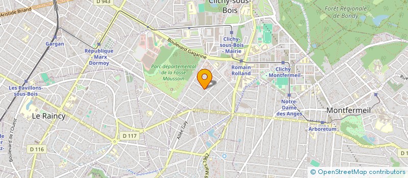 localisation de l'entreprise CLV à CLICHY-SOUS-BOIS