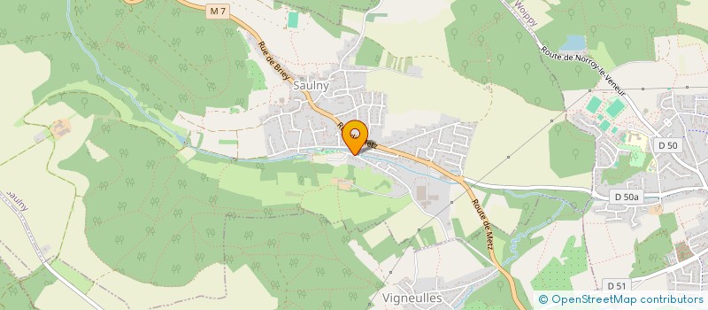 localisation de l'entreprise CLV  SAULNY