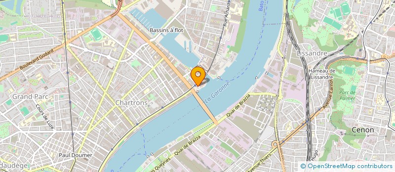 localisation de l'entreprise CLV à BORDEAUX