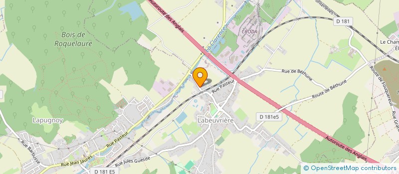 localisation de l'entreprise CLV INVEST  LABEUVRIERE