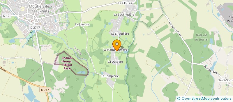 localisation de l'entreprise CLV LOC  LE GIVRE