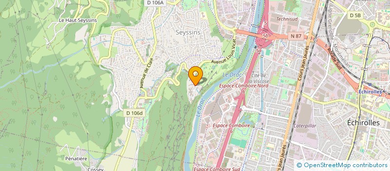 localisation de l'entreprise CLV MANAGEMENT à GRENOBLE