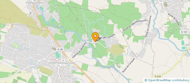 localisation de l'entreprise CLV SERVICES  VILLEMOUSTAUSSOU