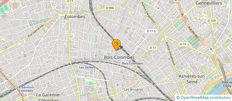 localisation de l'entreprise CLV TRANSPORT à BOIS-COLOMBES