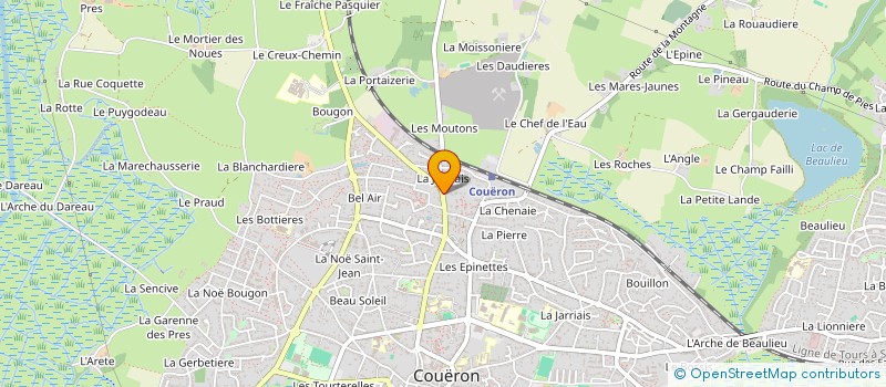 localisation de l'entreprise CLVT à COUERON