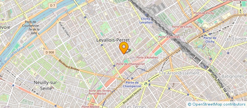 localisation de l'entreprise CLY COMPANY à LEVALLOIS-PERRET