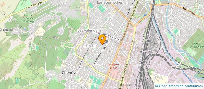 localisation de l'entreprise CLY'N PEINTURE à CHENOVE