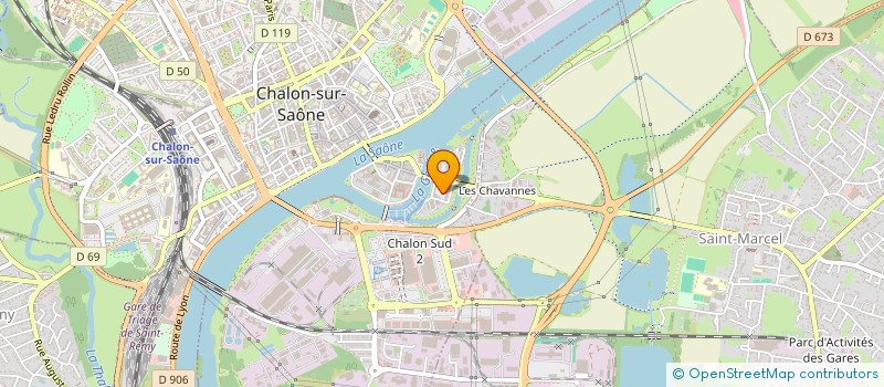 localisation de l'entreprise CLYAPINVEST à CHALON-SUR-SAONE