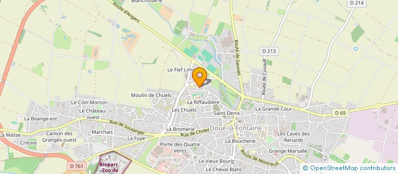 localisation de l'entreprise CLYAUGRIE  DOUE-EN-ANJOU