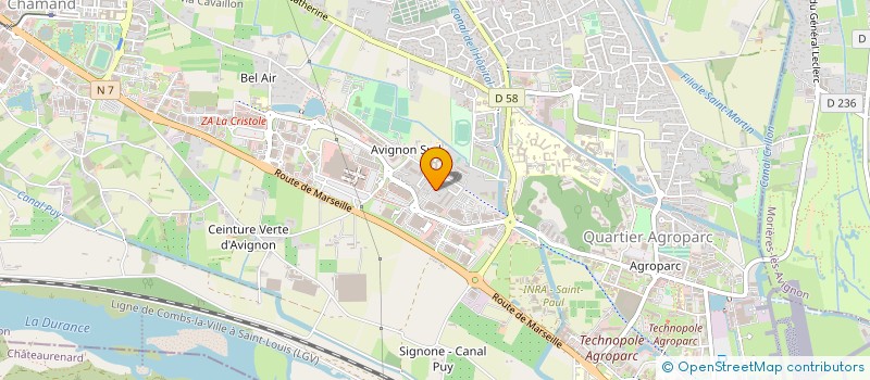 localisation de l'entreprise CLYB  AVIGNON