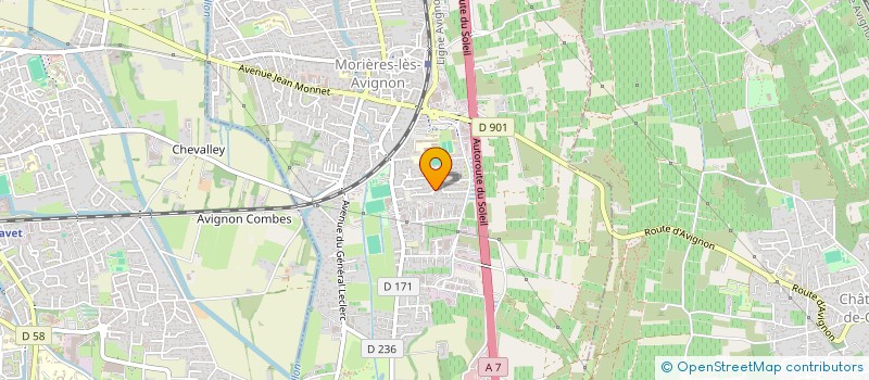 localisation de l'entreprise CLYC à MORIERES-LES-AVIGNON