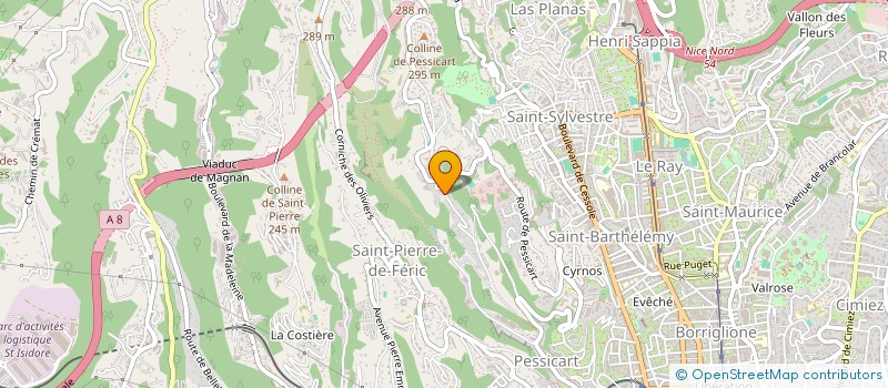 localisation de l'entreprise CLYK 62  NICE